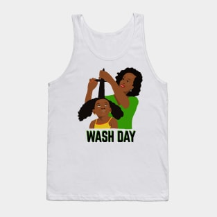 Wash Day Black Mom Styling Daughter Natural Hair Tank Top